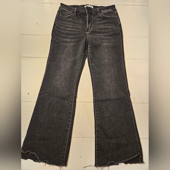 VERVET BY FLYING MONKEY Denim - VERVET BY FLYING MONKEY Black Flare Jeans